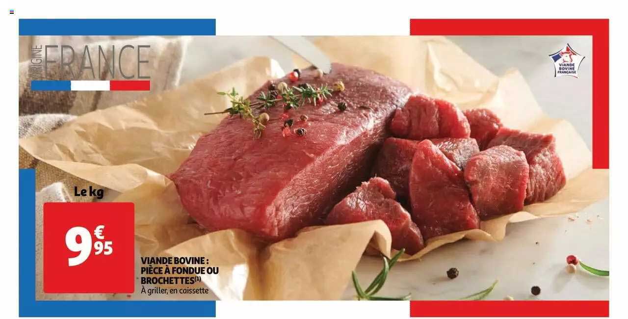 Viande Bovine : Pièce à Fondue Ou Brochettes