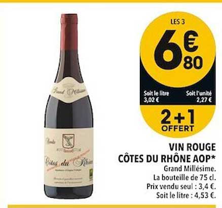 Vin Rouge Côtes Du Rhône Aop