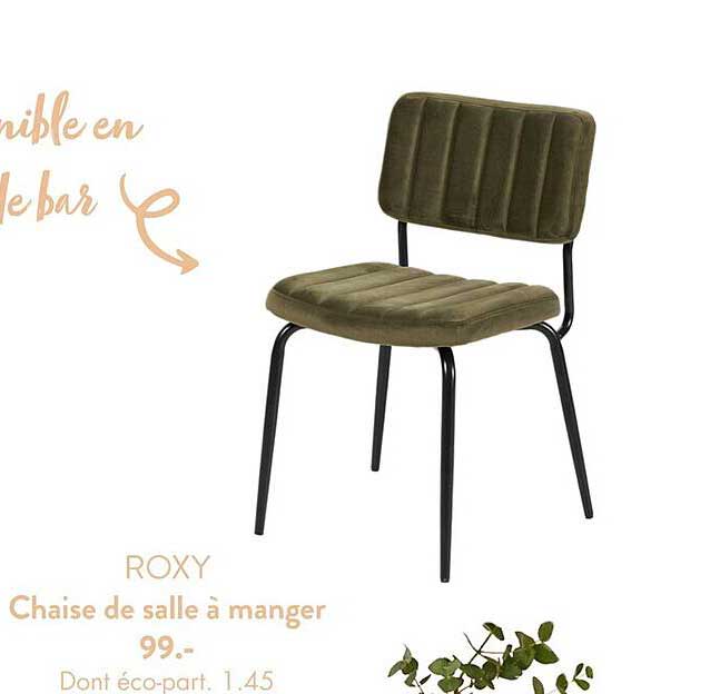 chaise de salle à manger roxy