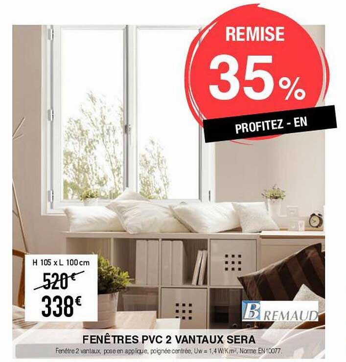 fenêtres pvc 2 vantaux sera