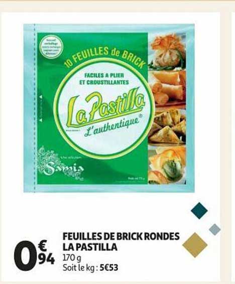 feuilles de brick rondes la pastilla