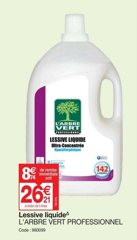 Lessive Liquide L'arbre Vert Professionnel