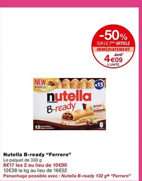 nutella b-ready "ferrero"