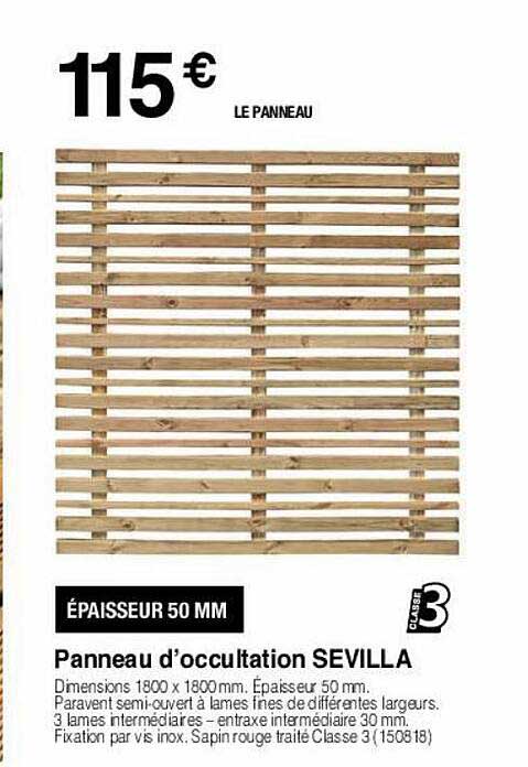 panneau d'occultation sevilla