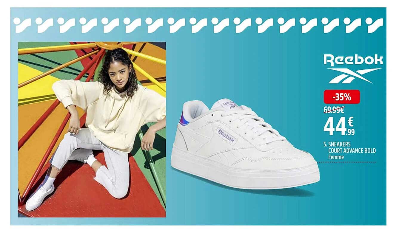 sneakers court advance bold femme reebok