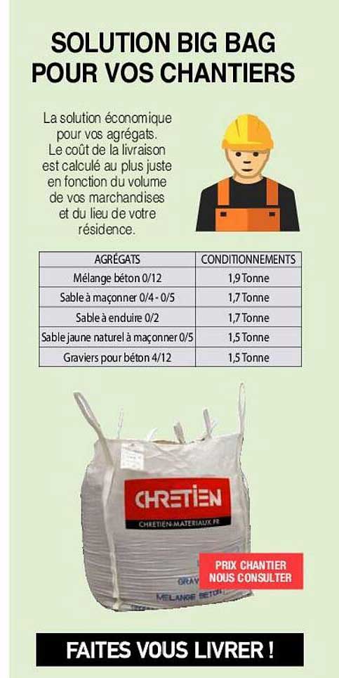 solution big bag pour vos chantiers