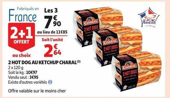 2 Hog Dog Au Ketchup Charal