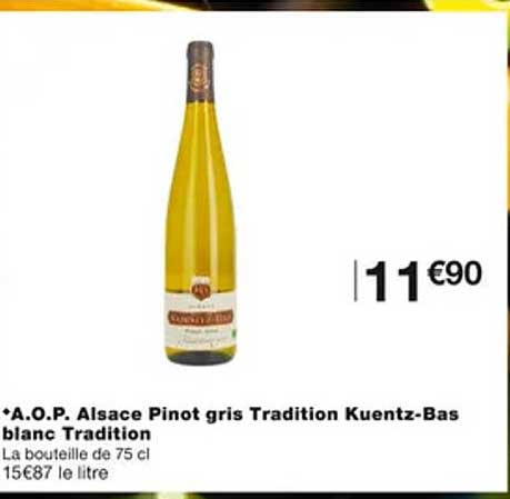 a.o.p. alsace pinot gris tradition kuentz-bas blanc tradition