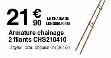 armature chainage 2 filants chs210410