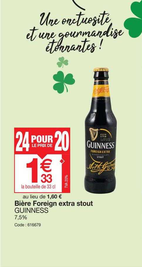 bière foreign extra stout guinness