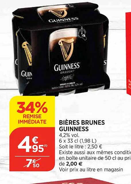 bières brunes guinness