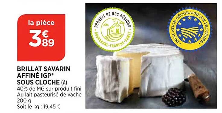 brillat savarin affiné igp sous cloche