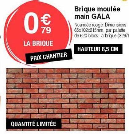 brique moulée main gala