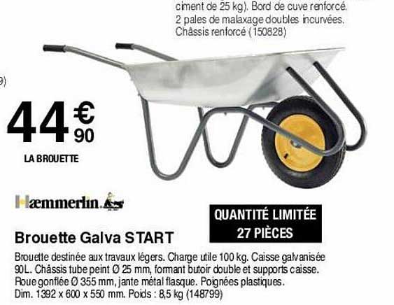 brouette galva start haemmerlin