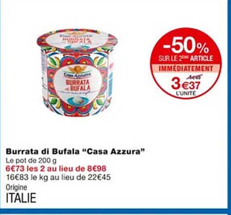burrata di bufala "casa azzura"
