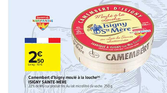 camembert d'isigny moulé à la louche isigny sainte-mère