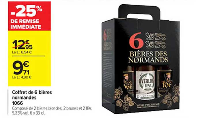 coffret de 6 bières normandes 1066