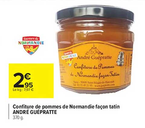 confiture de pommes de normandie façon tatin andré guépratte