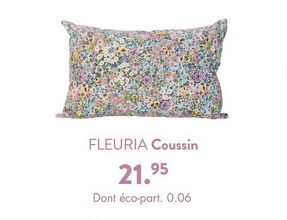 coussin fleuria