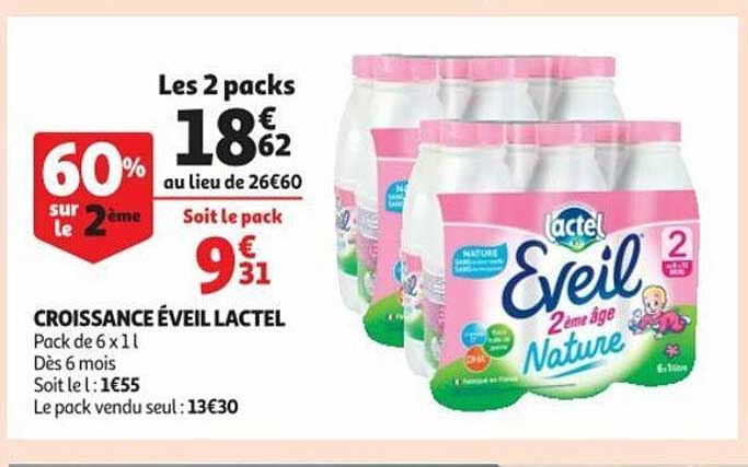 Croissance éveil Lactel