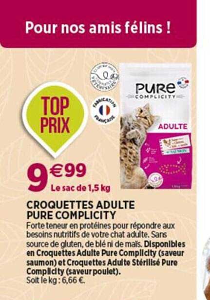 Croquettes Adulte Pure Complicity