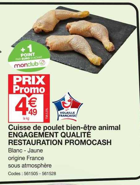 cuisse de poulet bien-être animal engagement qualité restauration promocash