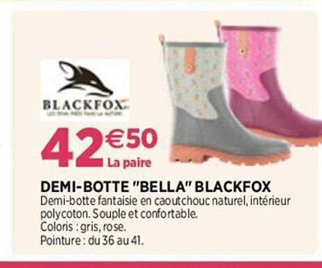 demi-botte "bella" blackfox