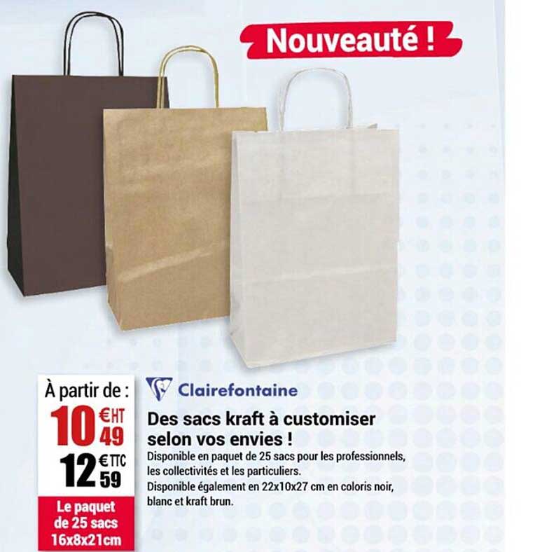des sacs kraft à customiser selon vos envies ! clairefontaine