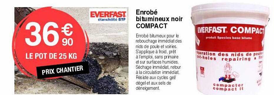 enrobé bitumineux noir compact everfast