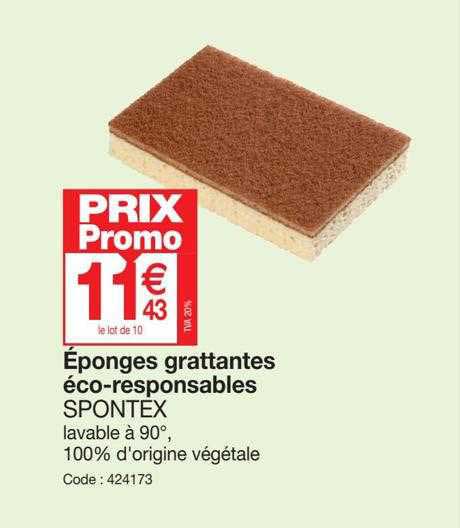 éponges grattantes éco-responsables spontex
