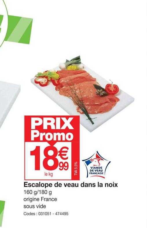 escalope de veau dans la noix