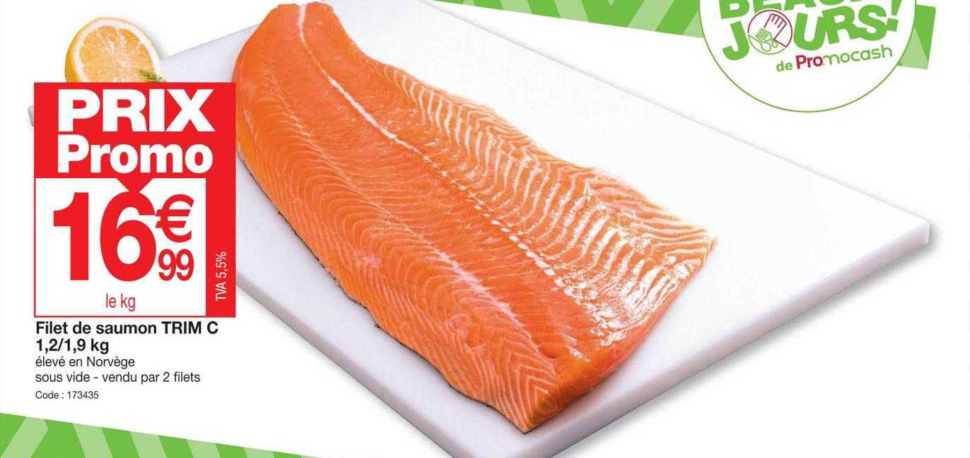 filet de saumon trim c 1,2-1,9 kg