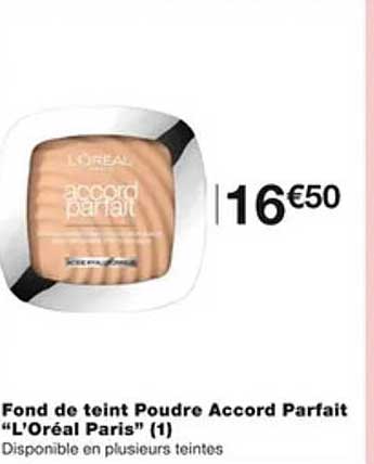 fond de teint poudre accord parfait "l'oréal paris"
