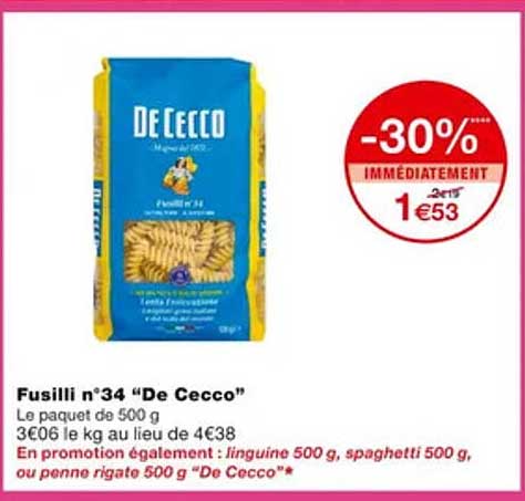 Fusilli N°34 "de Cecco"