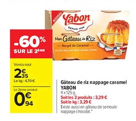 gâteau de riz nappage caramel yabon