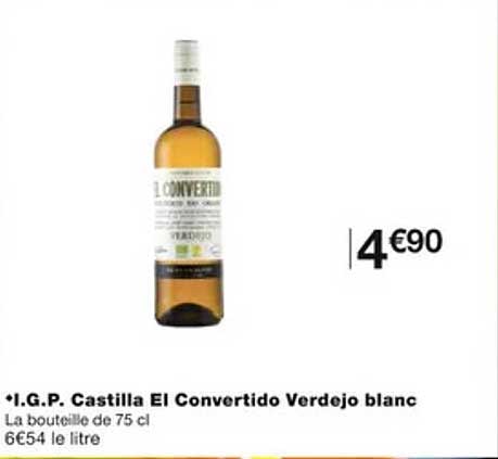 i.g.p. castilla el convertido verdejo blanc