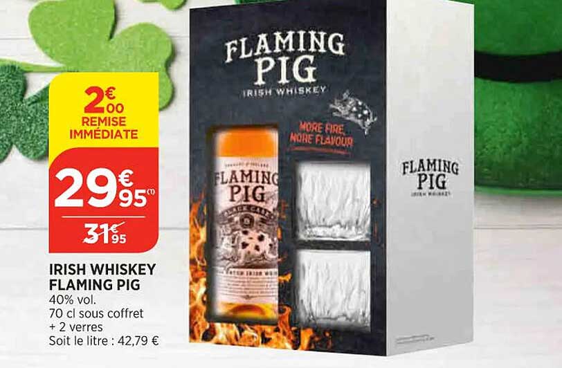 irish whiskey flaming pig