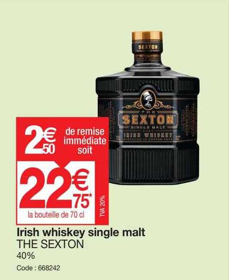 irish whiskey single malt the sexton