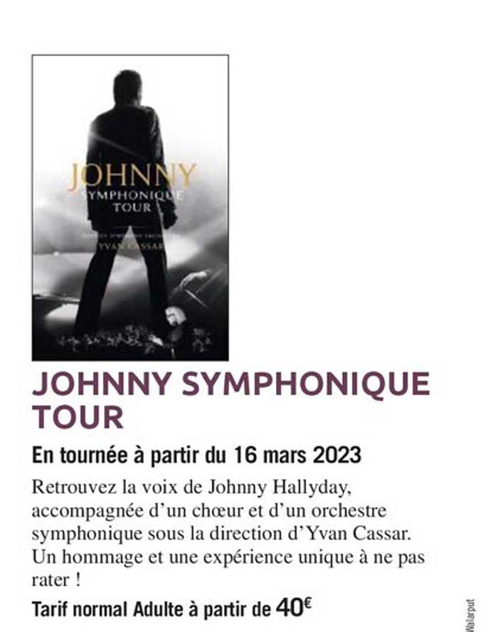 johnny symphonique tour