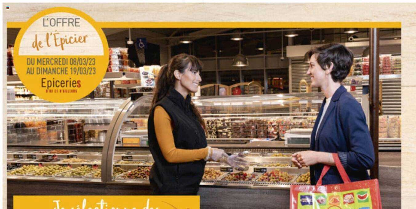 l'offre de l'épicier