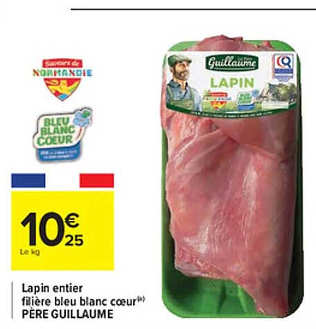 lapin entier filière bleu blanc cœur père guillaume