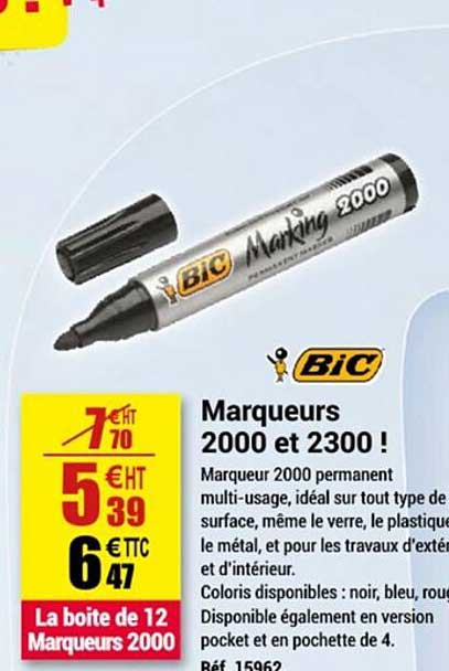 Marqueurs 2000 Et 2300 !bic