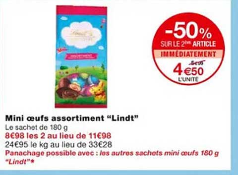 Mini œufs Assortiment "lindt"