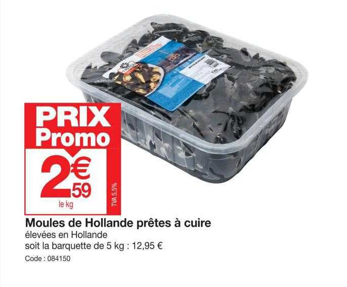 moules de hollande prêtes à cuire
