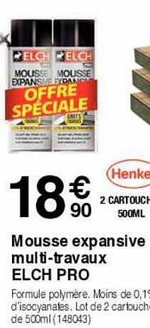mousse expansive multi-travaux elch pro