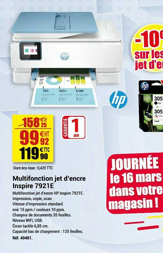 multifonction jet d'encre inspire 7921e