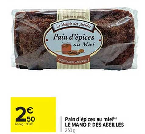 pain d'épices au miel le manoir des abeilles