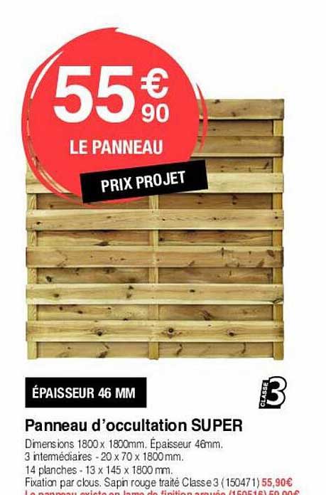 Panneau D'occultation Super