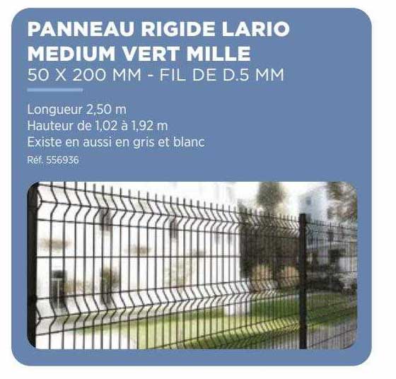 panneau rigide larioi medium vert mille