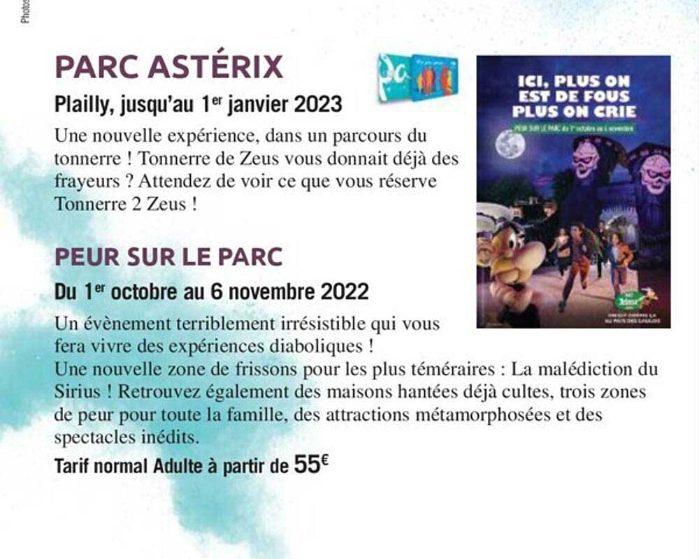 parc astérix, peur sur le parc